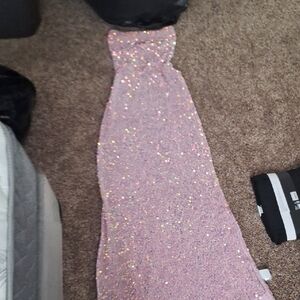 Lucy in the Sky Pink Iridescent Sequin Dress